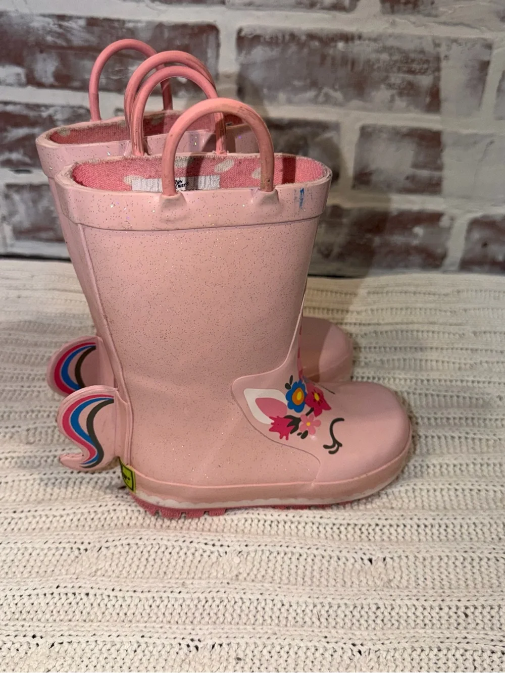 Western Chief Pink Unicorn Kids Rain Boots